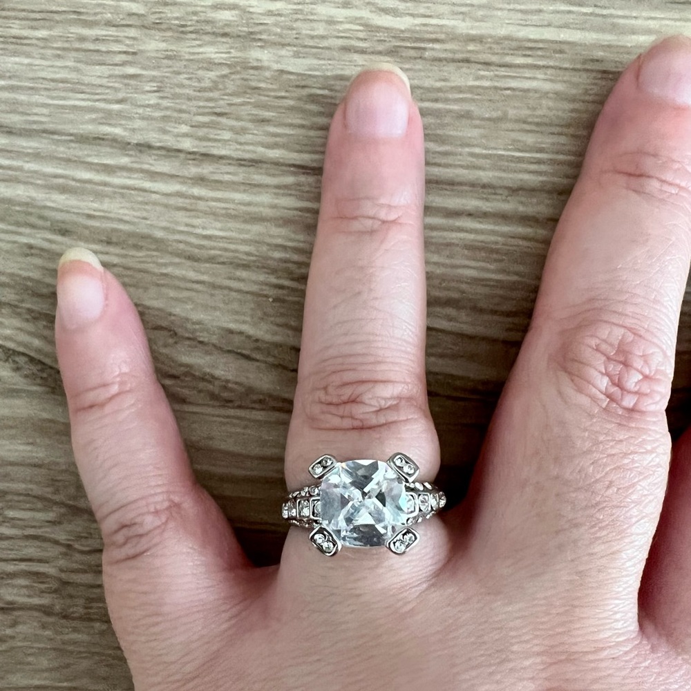 Cubic Zirconia Cocktail Ring